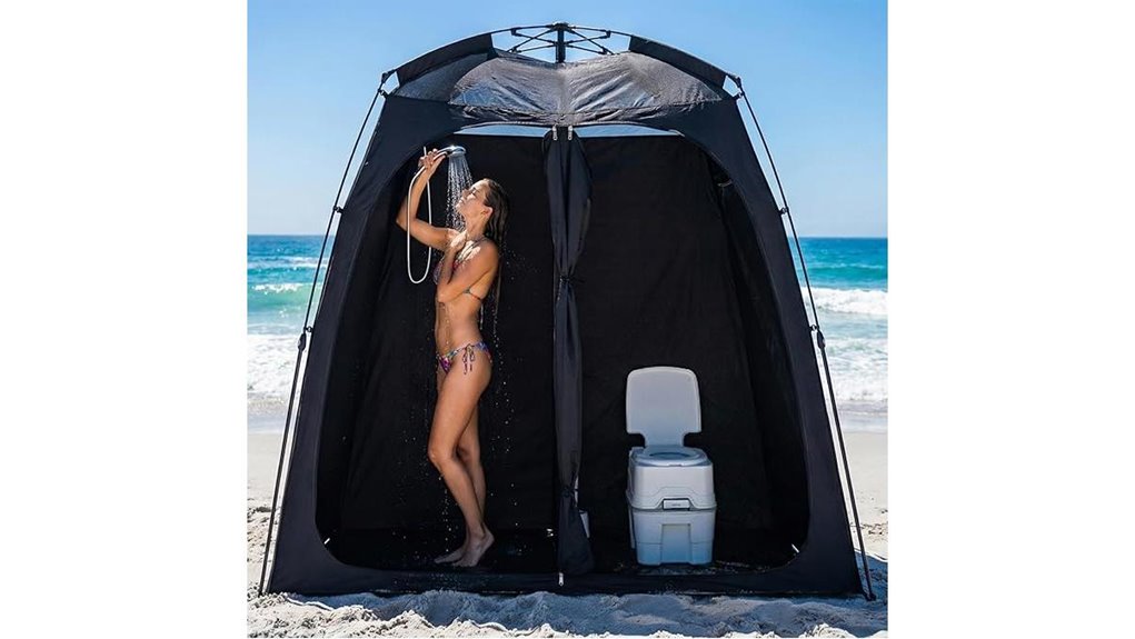 pop up shower changing tent