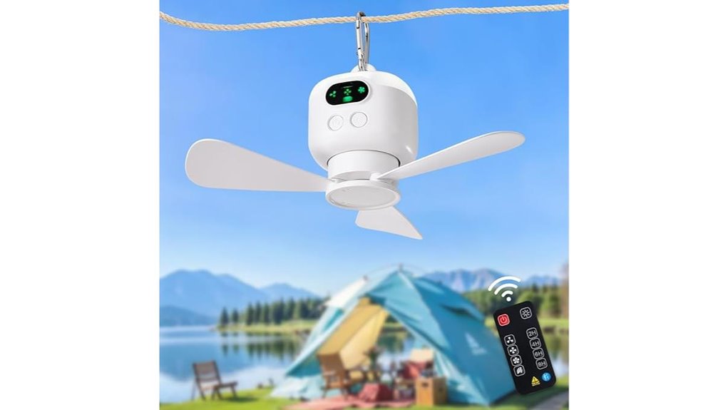 portable 11 inch fan remote