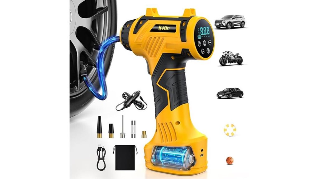 portable 12v 160psi inflator