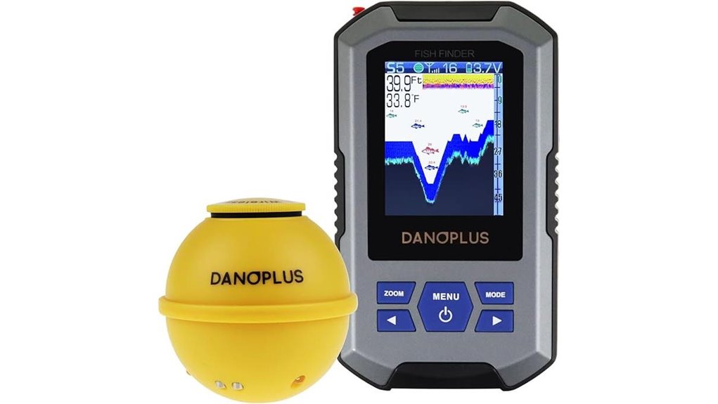 portable 147ft rechargeable fishfinder