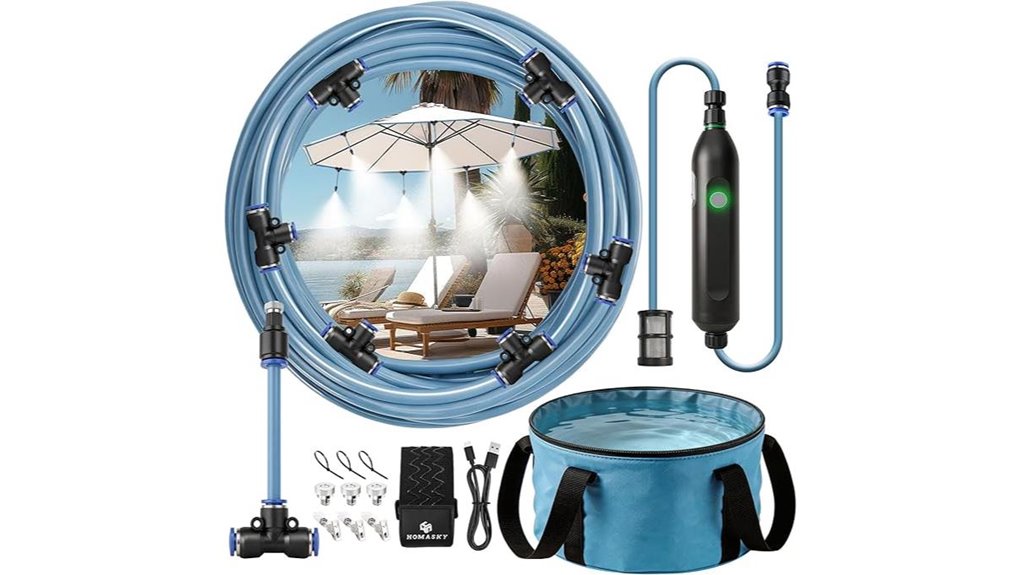portable 23ft misting system