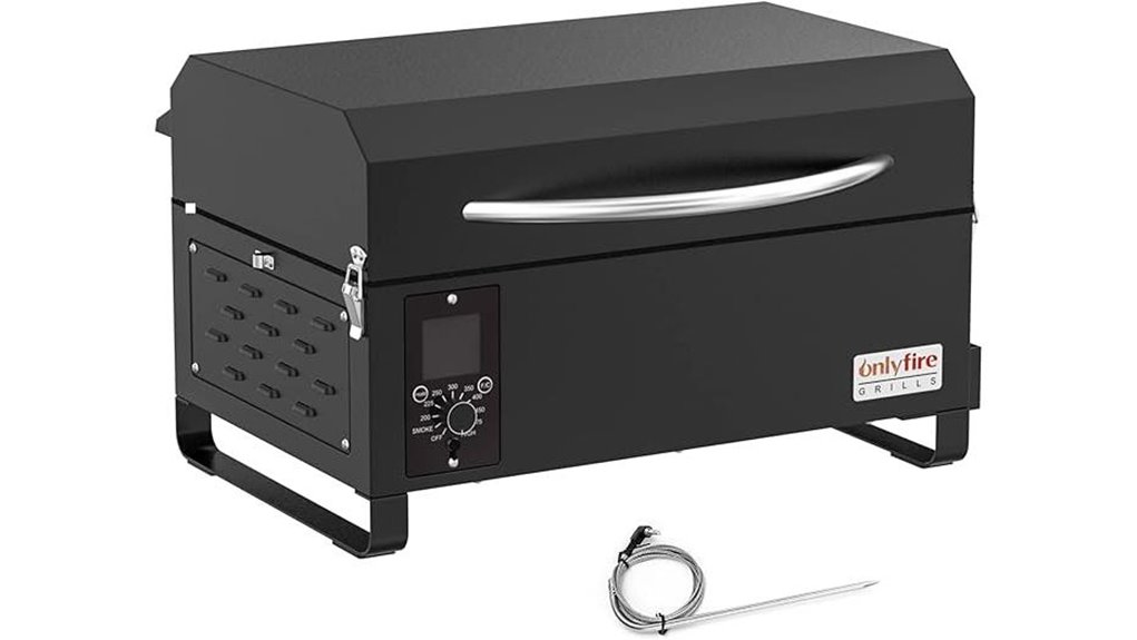 portable 2 tier pellet smoker