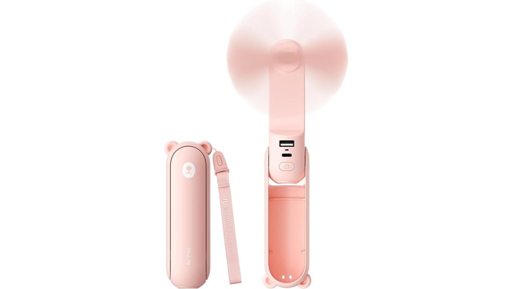 portable 3 in 1 fan flashlight