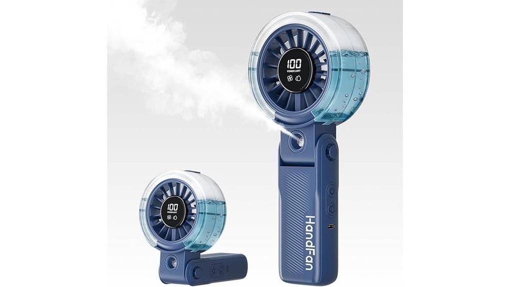 portable 4000 mah misting fan