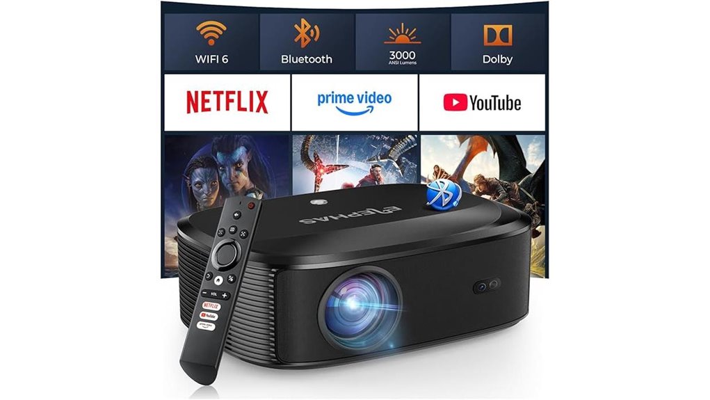 portable 4k wifi projector