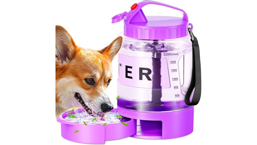 portable 77oz dog bottle