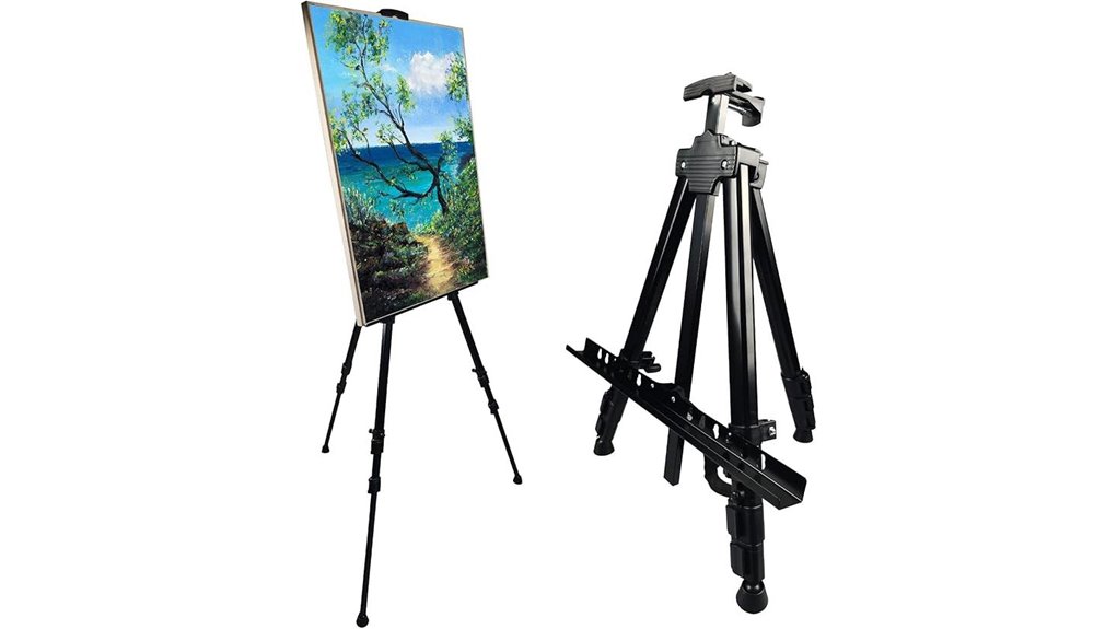 portable adjustable metal easel
