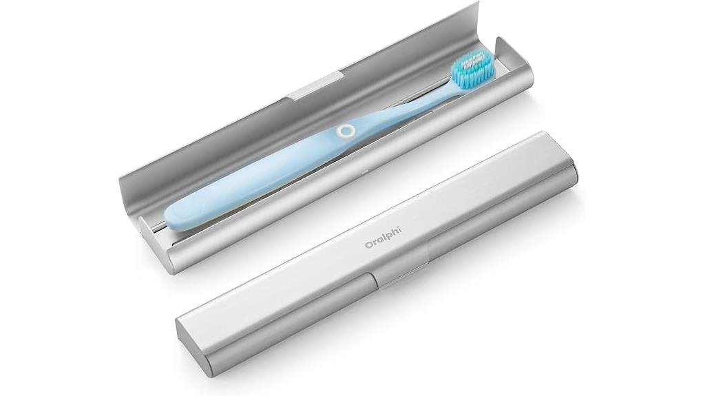 portable aluminum toothbrush case