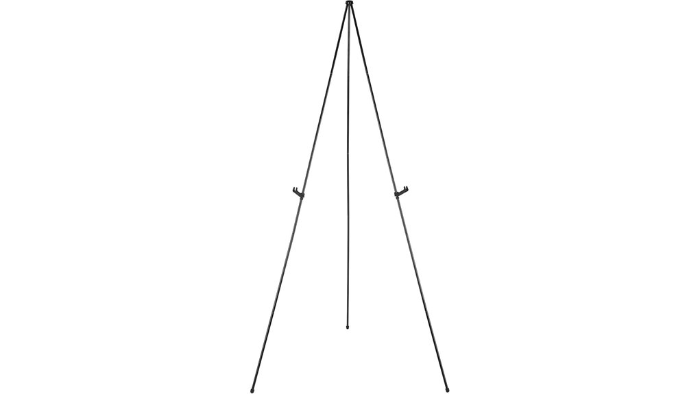 portable black steel easel