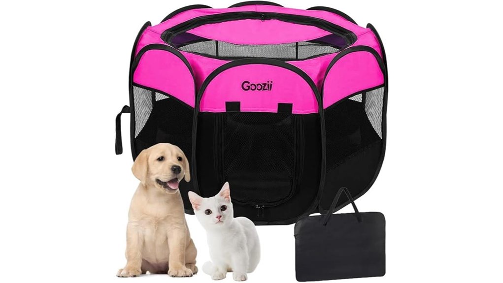 portable cat playpen zippered