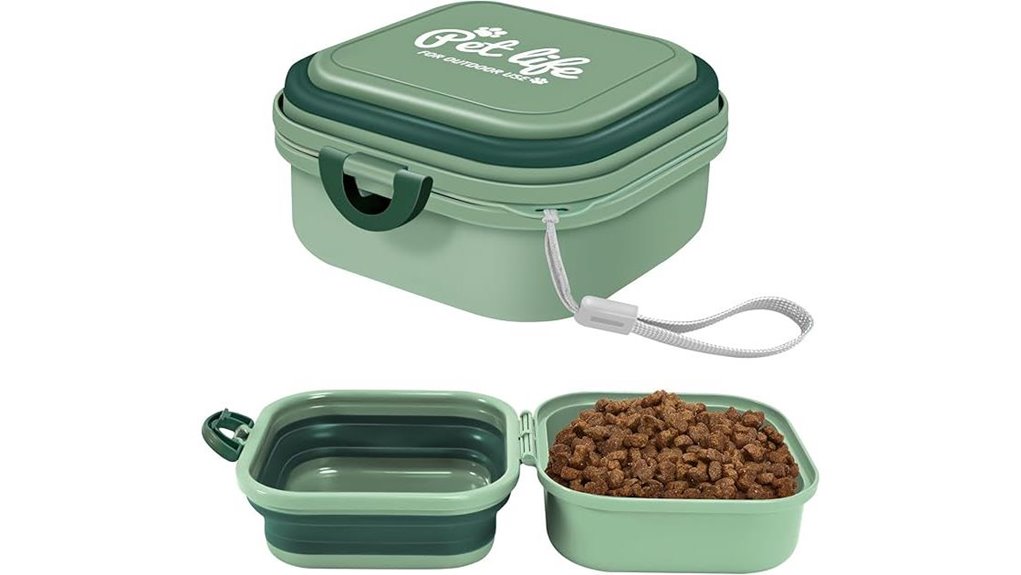 portable collapsible 2 in 1 bowl