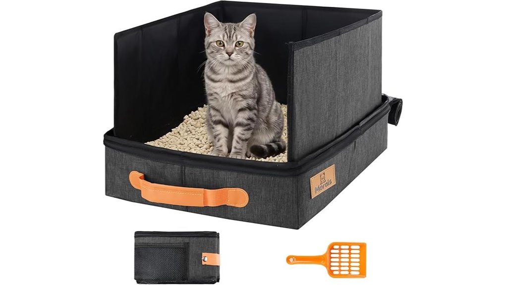 portable collapsible cat litter
