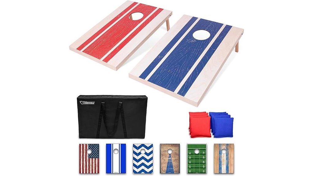 portable cornhole eight bags