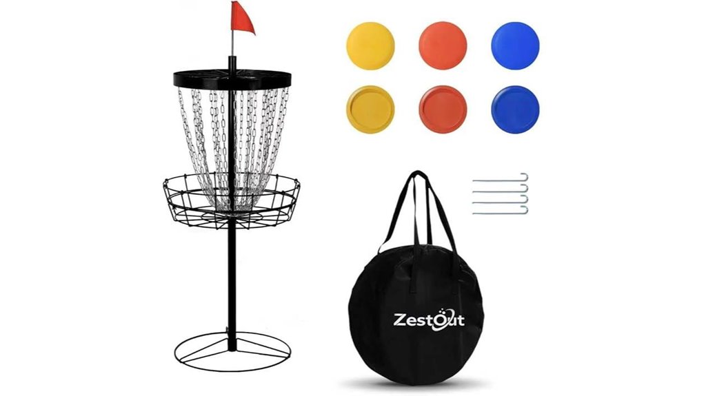 portable disc basket set