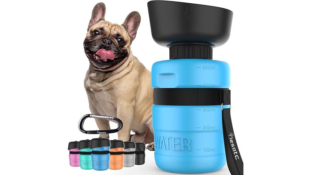 portable dog bottle bowl