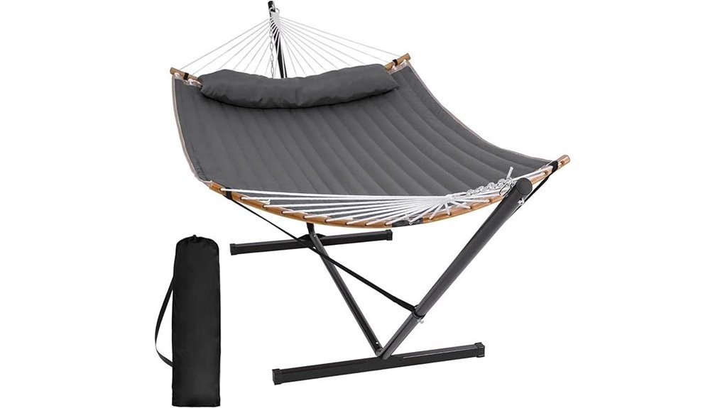 portable double hammock stand