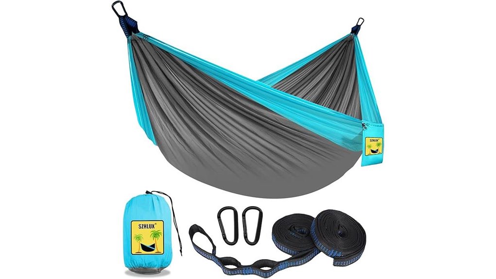 portable dual capacity two strap hammock