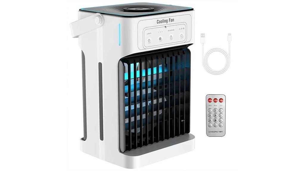 portable evaporative cooler remote
