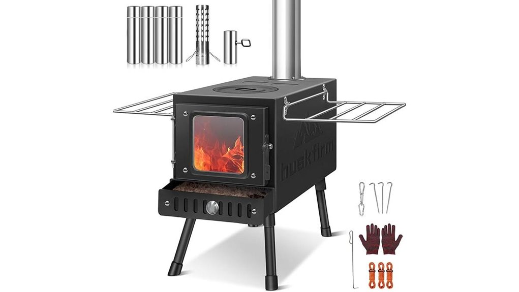 portable folding stove chimney