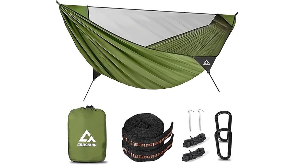 portable green hammock net