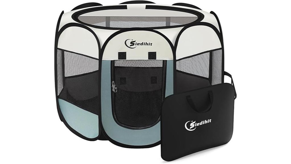 portable grey pet playpen