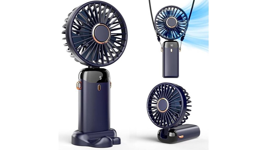 portable handheld rechargeable fan
