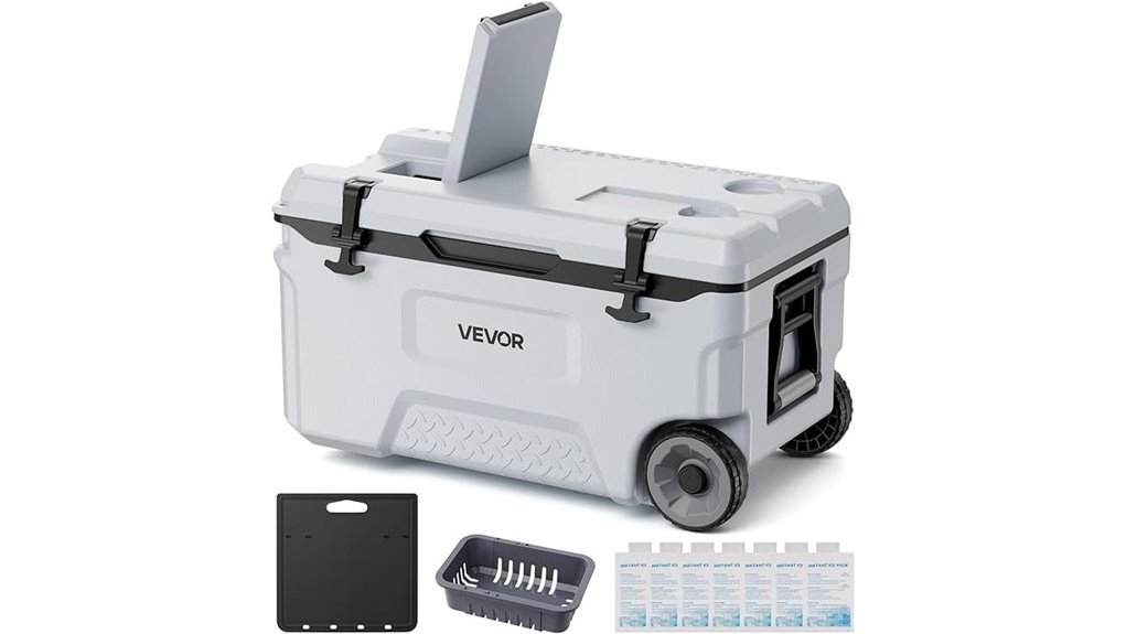 portable ice retention cooler
