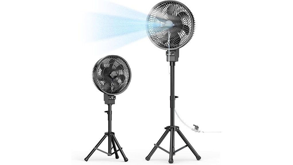 portable outdoor misting oscillator