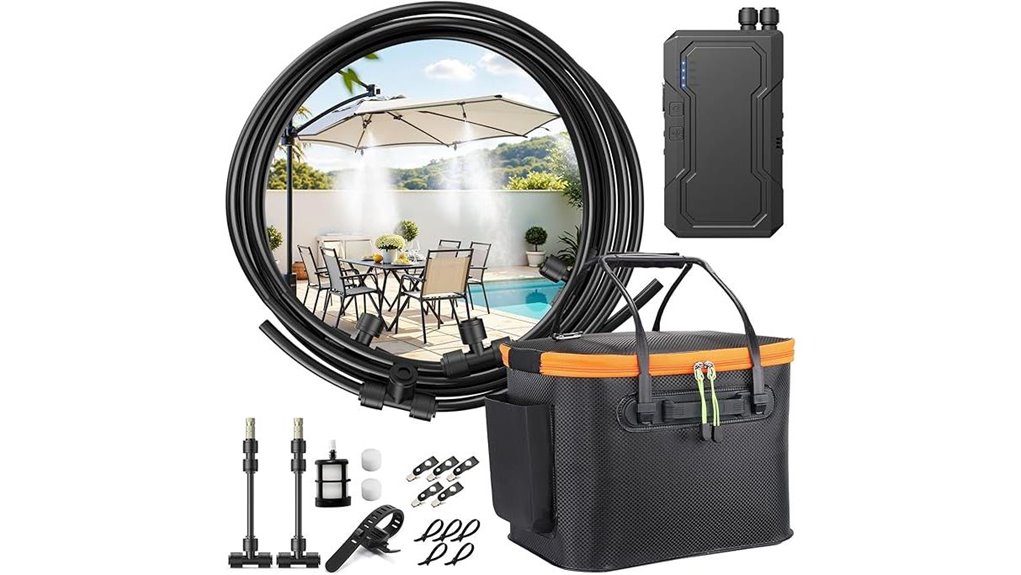 portable outdoor misting system