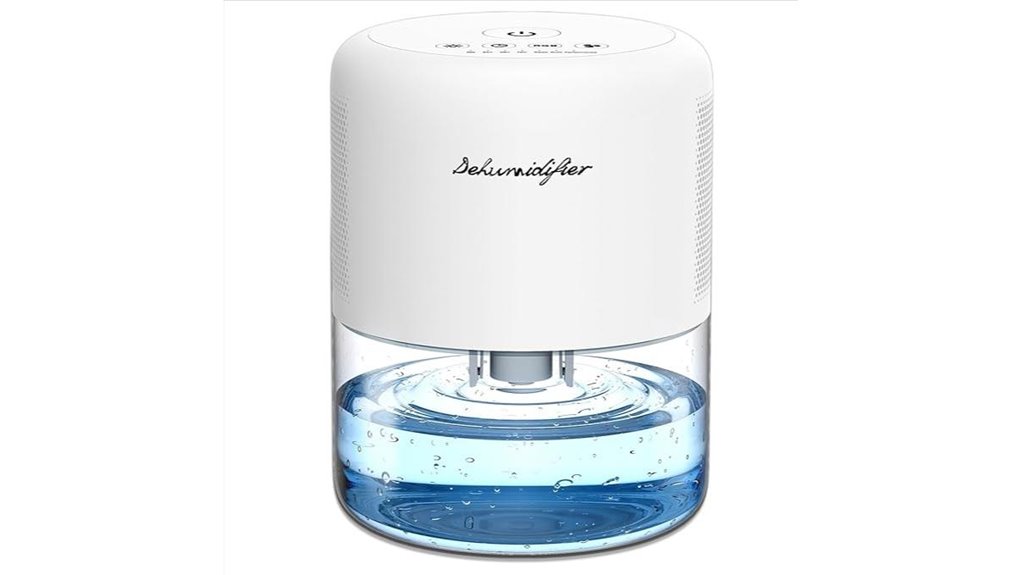 portable quiet 44oz dehumidifier