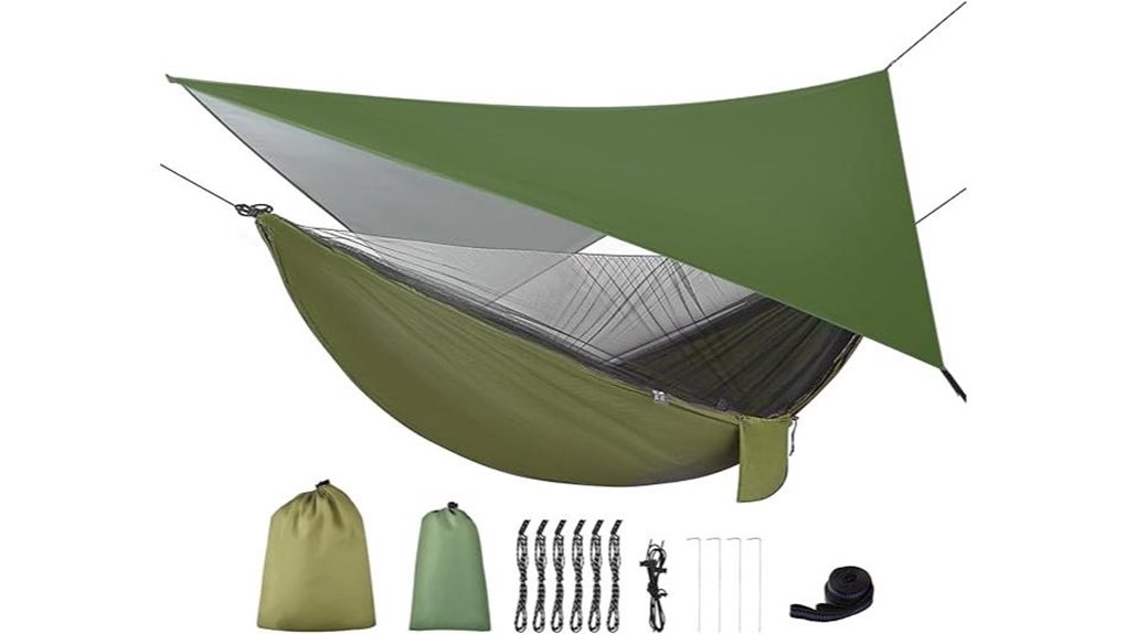portable rainfly mosquito proof hammock