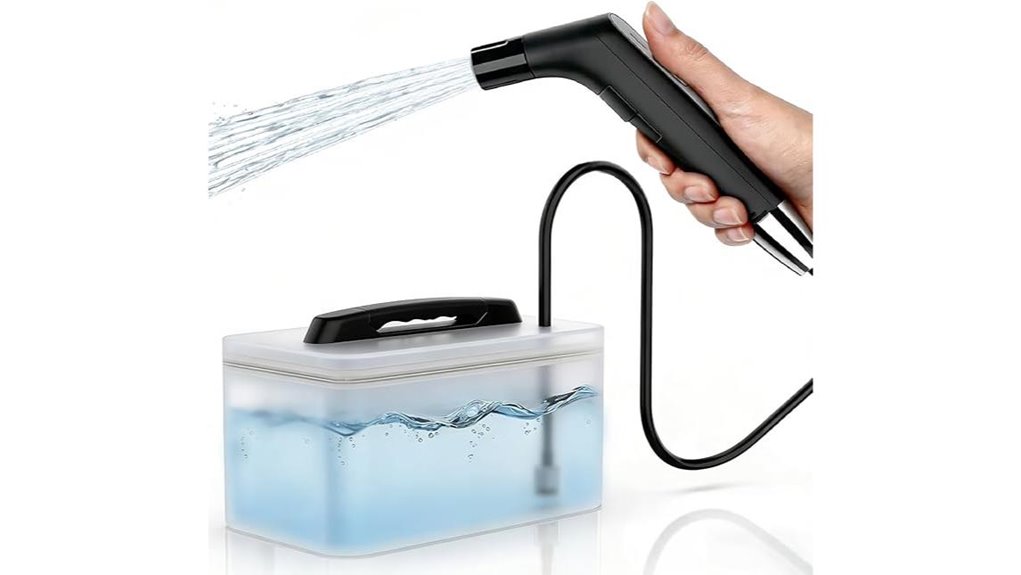 portable rechargeable handheld bidet