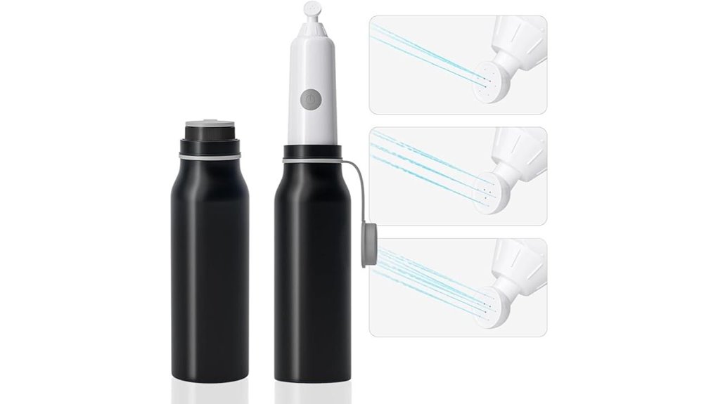 portable rechargeable six setting bidet