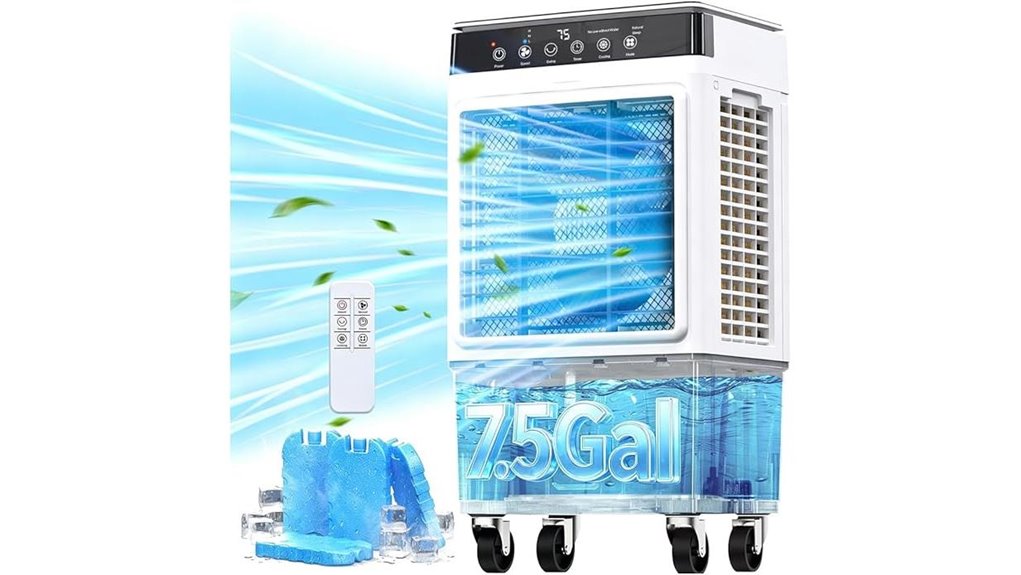 portable remote controlled swamp cooler