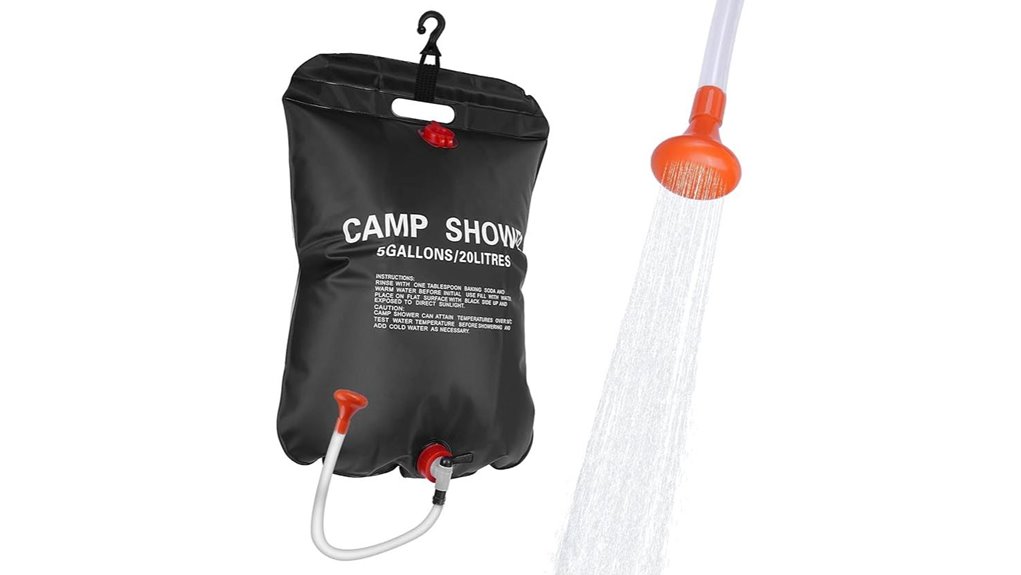 portable solar 5gal shower