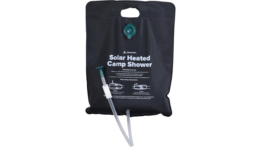 portable solar outdoor shower