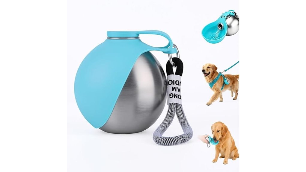 portable stainless dog bottle