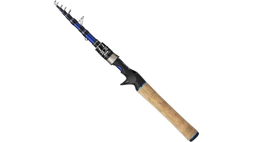 portable telescopic fishing rod