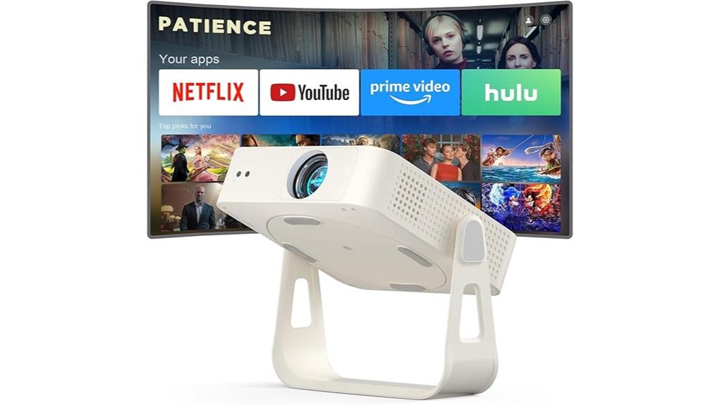 portable white mini projector