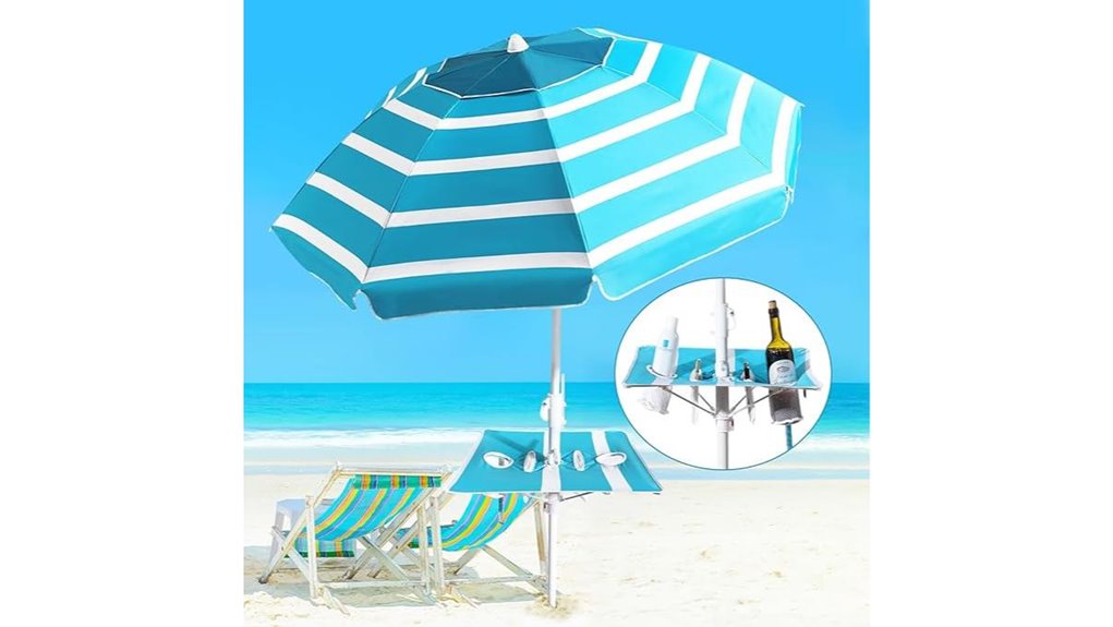 portable windproof beach umbrella