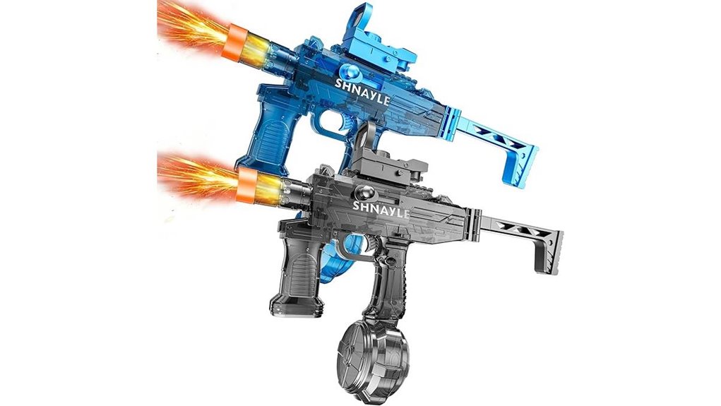 powerful dual water guns
