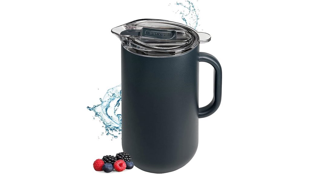 premium 2l copper lined pitcher