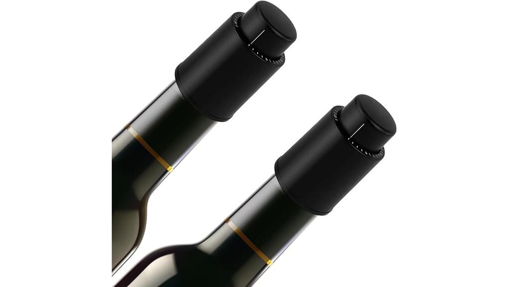premium black 2 pack stoppers