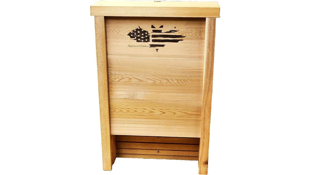 premium red cedar weather resistant bat house