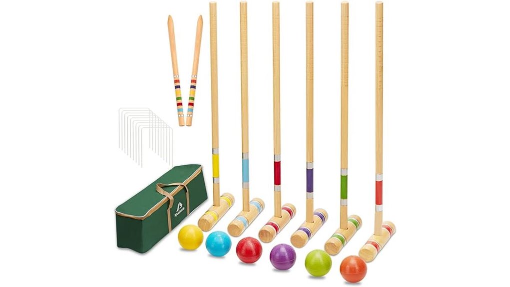 premium six player croquet set