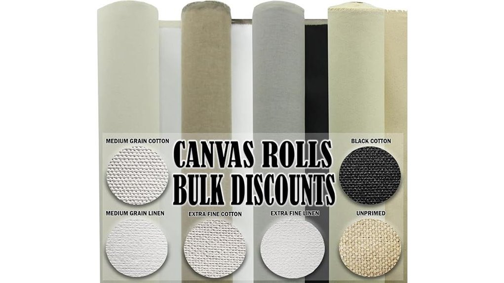 primed 84 inch cotton canvas