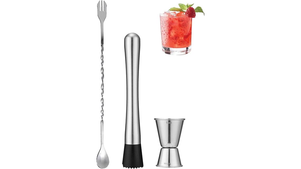 professional muddler spoon jigger