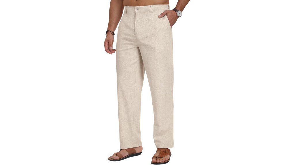 puimentiua cotton linen pants