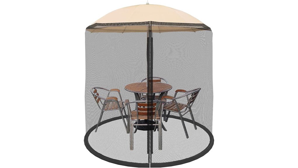 pure garden umbrella net