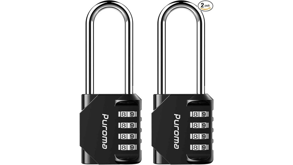 puroma waterproof 4 digit padlocks
